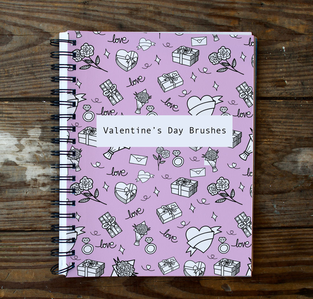 8 Valentines Symbols Brushes - Free ZIP Download | MyPhotoshopBrushes