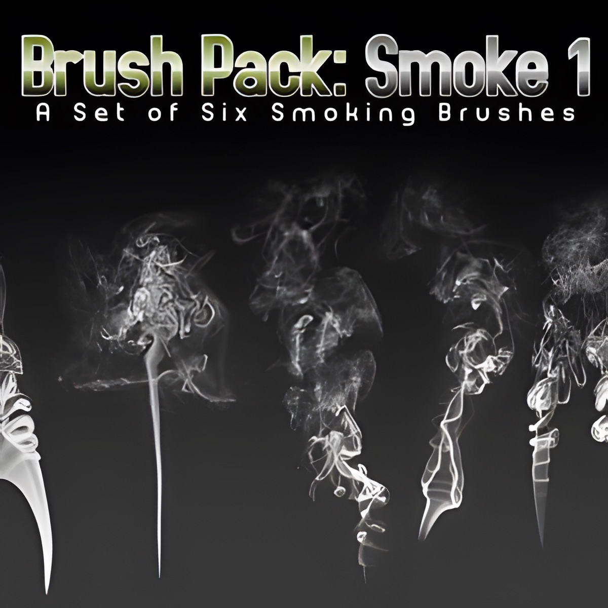 Six Smoke Brushes - Free ABR Download