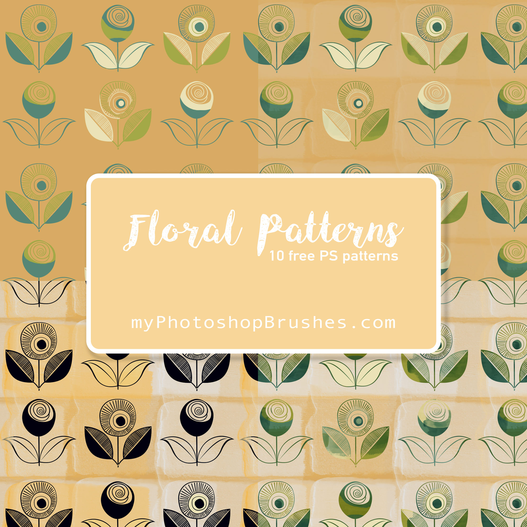 10 Floral Patterns - Free PAT Download | MPB