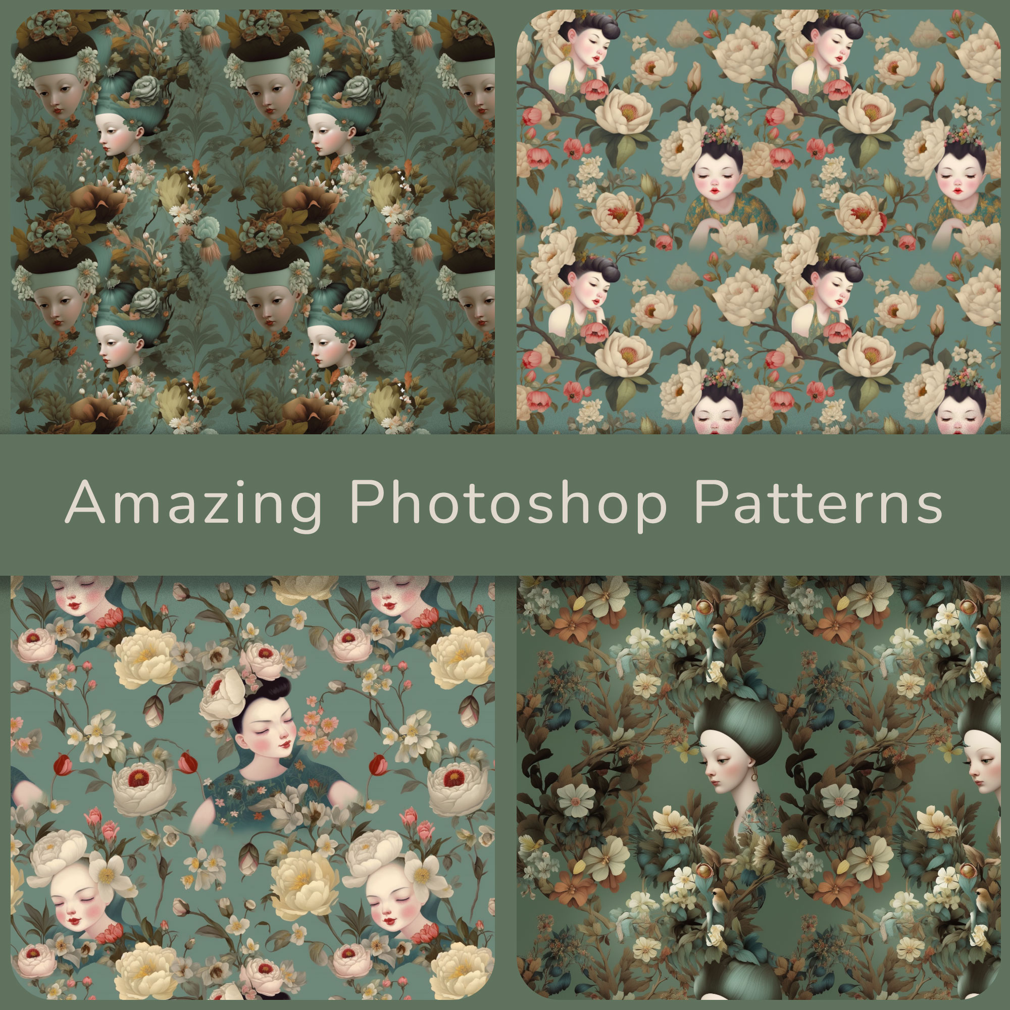 Vintage Extraordinaire Photoshop Patterns - Free PAT Download | MPB